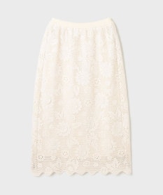 GRACE CONTINENTAL クロシュ刺繍スカート
