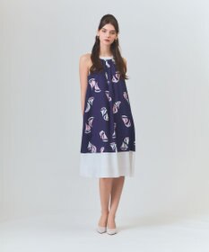 GRACE CONTINENTAL マリンホルタードレス ネイビー