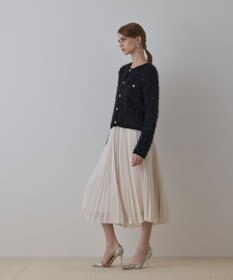 GRACE CONTINENTAL メッシュプリーツスカート