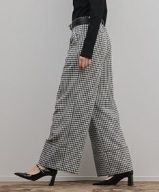 GRACE CONTINENTAL ロールアップギンガムパンツ