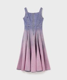 GRACE CONTINENTAL デニム切替サーキュラーワンピース