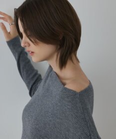 GRACE CONTINENTAL ハイゲージウールニットトップ