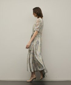 GRACE CONTINENTAL パッチワークプリントワンピース