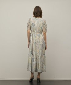 GRACE CONTINENTAL パッチワークプリントワンピース