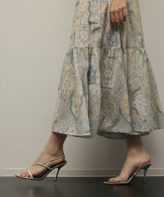 GRACE CONTINENTAL パッチワークプリントワンピース