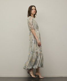 GRACE CONTINENTAL パッチワークプリントワンピース