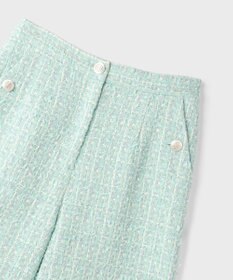 GRACE CONTINENTAL ツイードクロップドパンツ