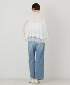 GRACE CONTINENTAL レースヘムテレコカットトップ