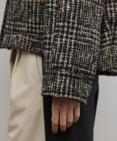 GRACE CONTINENTAL パディングツイードジャケット