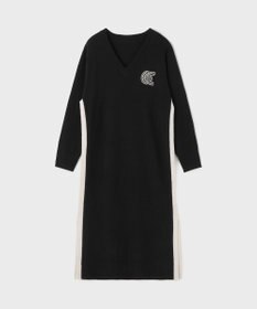 GRACE CONTINENTAL ライン配色ニットワンピース