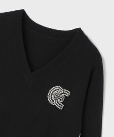 GRACE CONTINENTAL ライン配色ニットワンピース