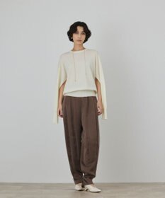 GRACE CONTINENTAL ウールスリットニットトップ