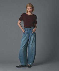 GRACE CONTINENTAL ラップ2wayデニムパンツ
