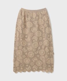GRACE CONTINENTAL クロシュ刺繍スカート