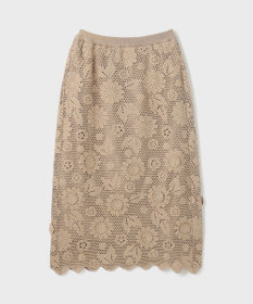 GRACE CONTINENTAL クロシュ刺繍スカート