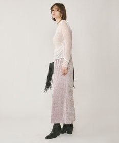 GRACE CONTINENTAL クラッシュベロアロングスカート