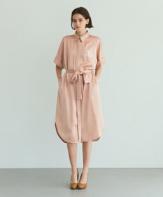 GRACE CONTINENTAL ダブルサテンシャツドレス