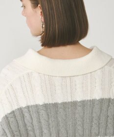 GRACE CONTINENTAL アランポロニットトップ