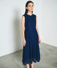 GRACE CONTINENTAL レースドレス ネイビー