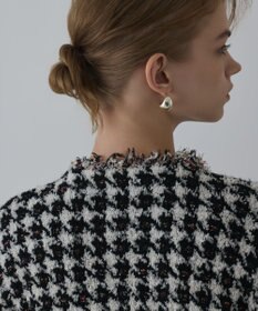 GRACE CONTINENTAL ツイードニットショートカーディガン