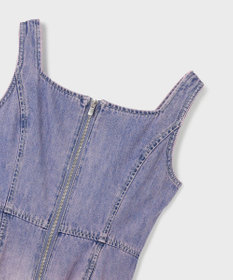 GRACE CONTINENTAL デニム切替サーキュラーワンピース