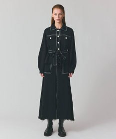 GRACE CONTINENTAL ミラノリブロングスカート