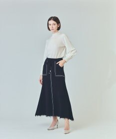グレースクラス　2023 ミラノリブプリーツスカート　金ボタン ミラノリブプリーツスカート / GRACE CONTINENTAL | GRACE