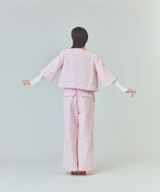 GRACE CONTINENTAL チェックツイードショートジャケット