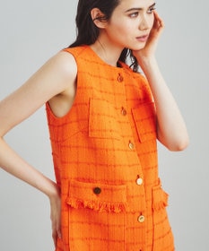 GRACE CONTINENTAL ツイードミニワンピース