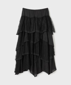 GRACE CONTINENTAL レースコンビティアードスカート