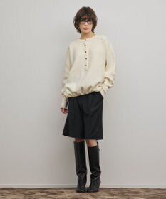 GRACE CONTINENTAL スウェットライクニットトップ