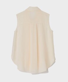 GRACE CONTINENTAL リネンライクボウタイノースリーブ