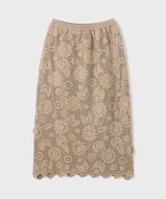 GRACE CONTINENTAL クロシュ刺繍スカート