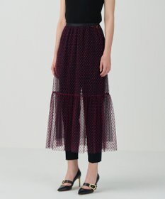 GRACE CONTINENTAL フロッキーチュールスカート