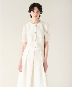 GRACE CONTINENTAL レースショートトップ ホワイト