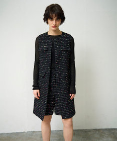 GRACE CONTINENTAL ネオンドットジャガードワンピース