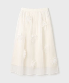 GRACE CONTINENTAL メッシュフラワースカート