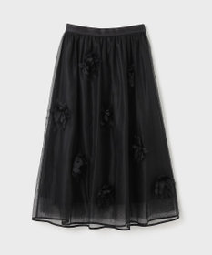 GRACE CONTINENTAL メッシュフラワースカート
