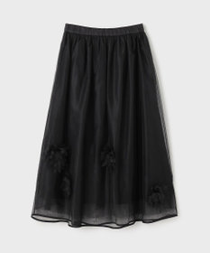 GRACE CONTINENTAL メッシュフラワースカート