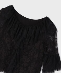 GRACE CONTINENTAL レースコンビフリルブラウス