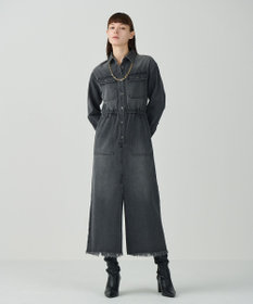 GRACE CONTINENTAL デニムドロストスリットワンピース
