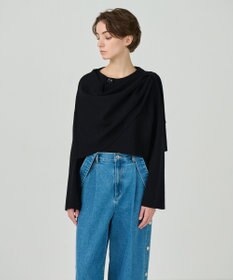 GRACE CONTINENTAL ケープショートニットトップ