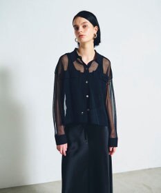 GRACE CONTINENTAL ニットシアーシャツ