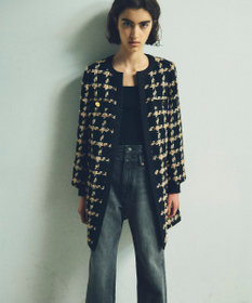 GRACE CONTINENTAL フェザーチェックツイードコート