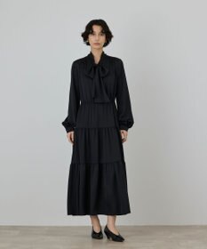 GRACE CONTINENTAL ボウタイティアードワンピース