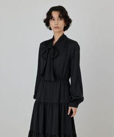GRACE CONTINENTAL ボウタイティアードワンピース