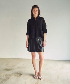 GRACE CONTINENTAL バックタックレースシャツ