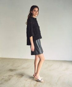 GRACE CONTINENTAL バックタックレースシャツ