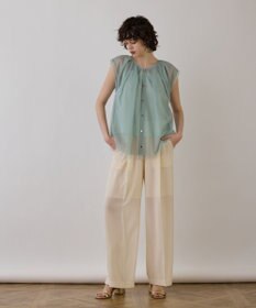 GRACE CONTINENTAL チュールタックノースリーブ