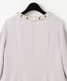 GRACE CONTINENTAL バイカラービジューワンピース